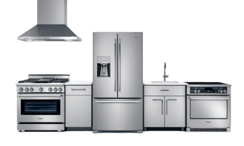 campana, refrigeradoras, lavavajilla y cocina